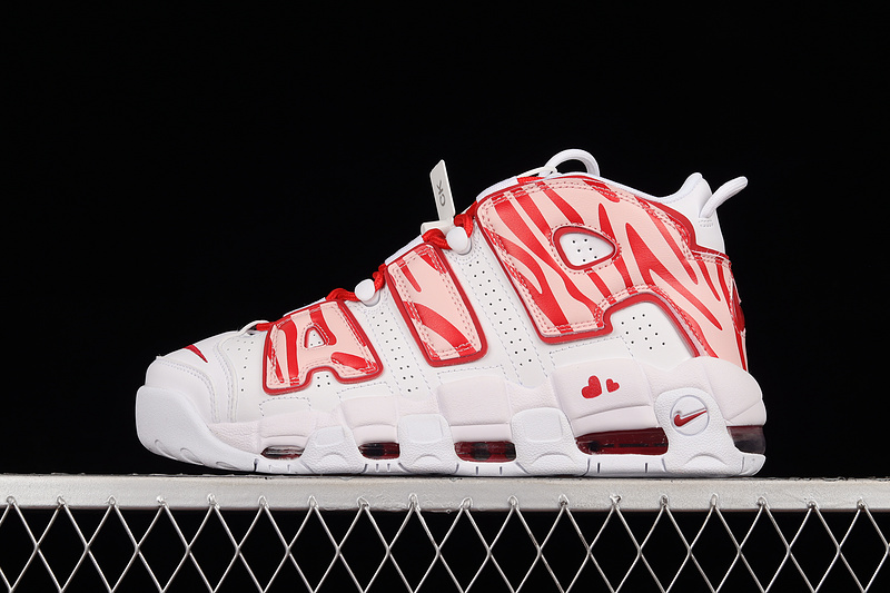 Air More Uptempo White/Varsity Red/White 13