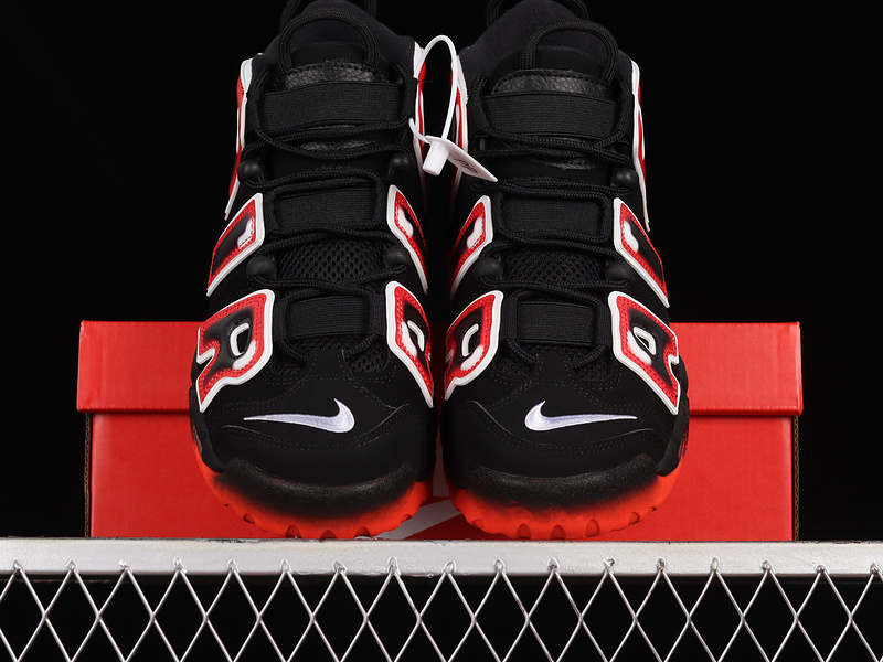 Air More Uptempo 96 Black/White/Laser Crimson 25