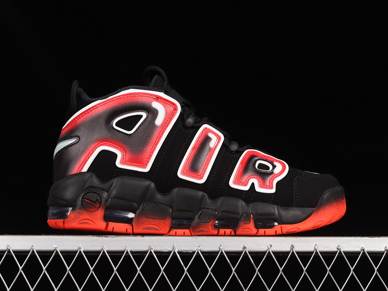 Air More Uptempo 96 Black/White/Laser Crimson 29