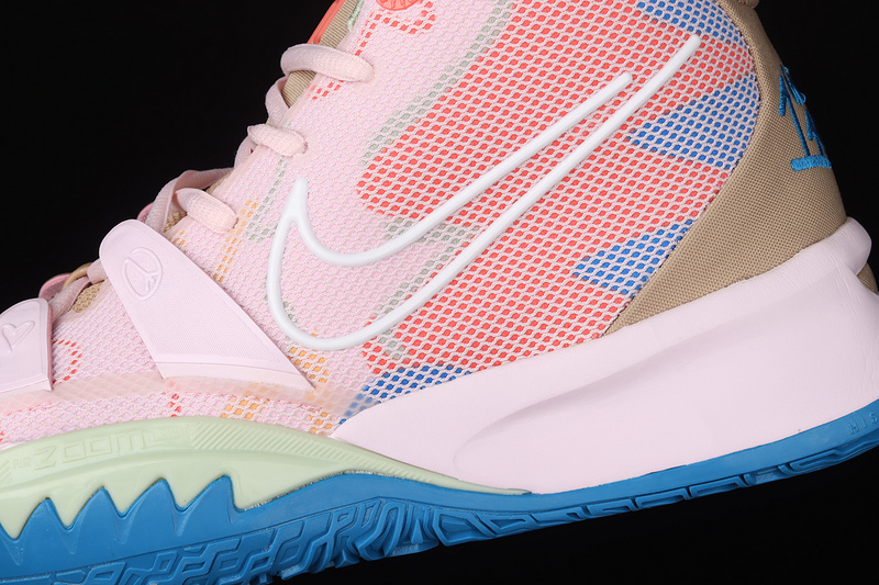 Kyrie 7 Gs 1 World 1 People Cherry Blossom Powder/Blue/White 7