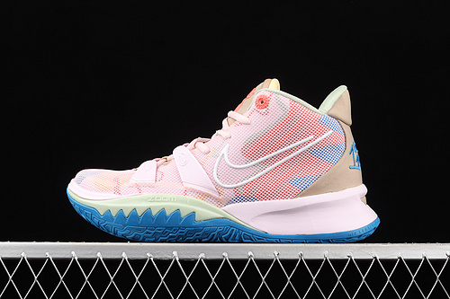 Kyrie 7 Gs 1 World 1 People Cherry Blossom Powder/Blue/White 25