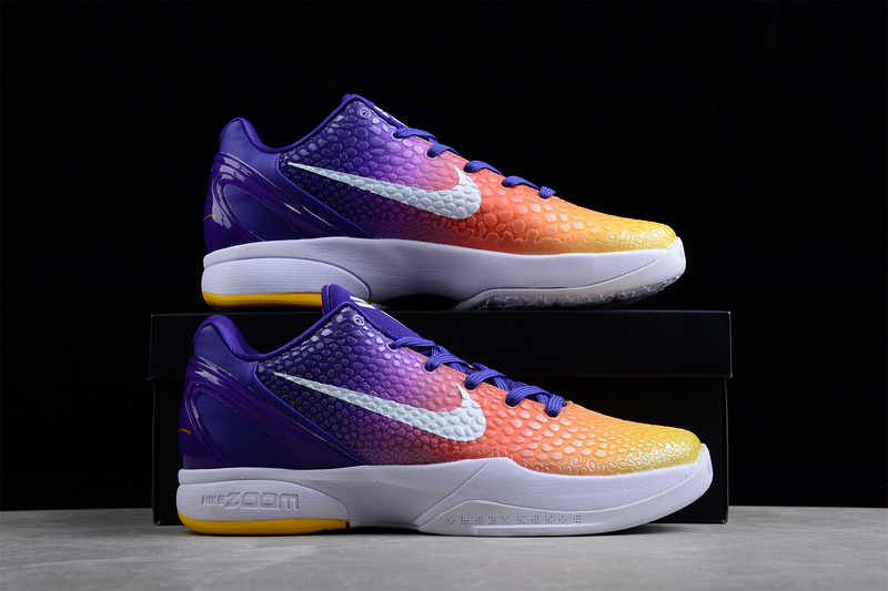 Kobe 6 Low White/Yellow/Purple 11