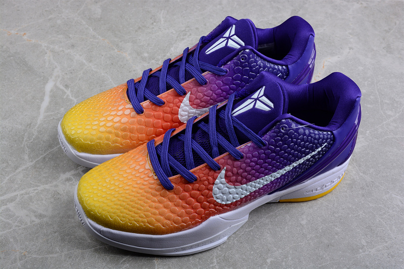 Kobe 6 Low White/Yellow/Purple 15