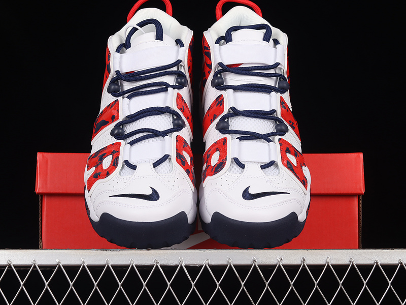 Air More Uptempo White/University Red/Blue Void 3