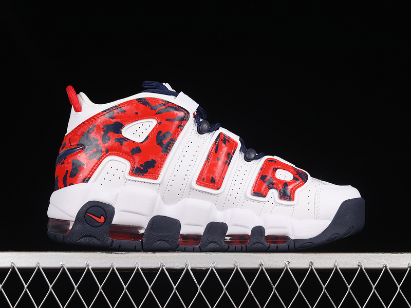 Air More Uptempo White/University Red/Blue Void 19