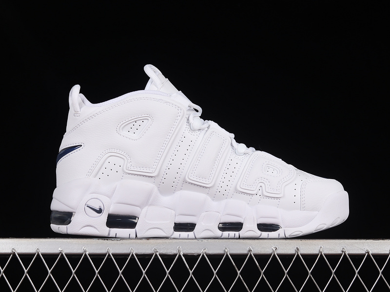 Air More Uptempo White/Midnight Navy/White 5