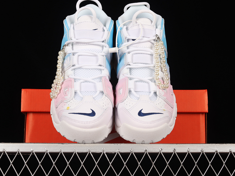 Air More Uptempo 96 White/Pink/Sky Blue 7