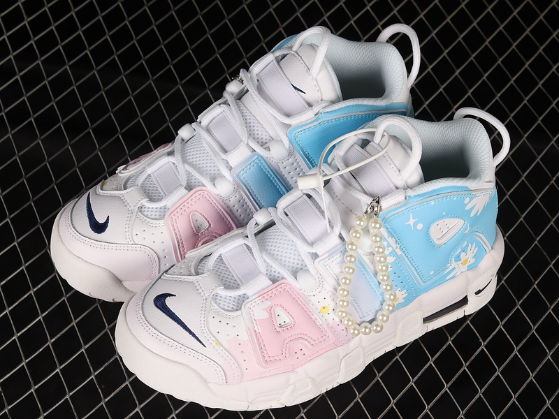 Air More Uptempo 96 White/Pink/Sky Blue 19