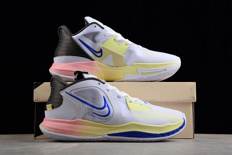 Kyrie Low 5 Ep White/Light Yellow/Royal/Pink 17