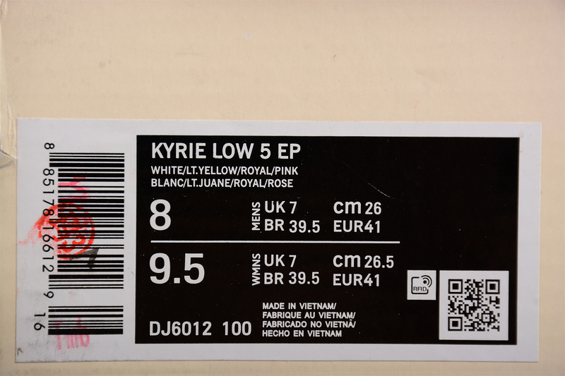 Kyrie Low 5 Ep White/Light Yellow/Royal/Pink 19