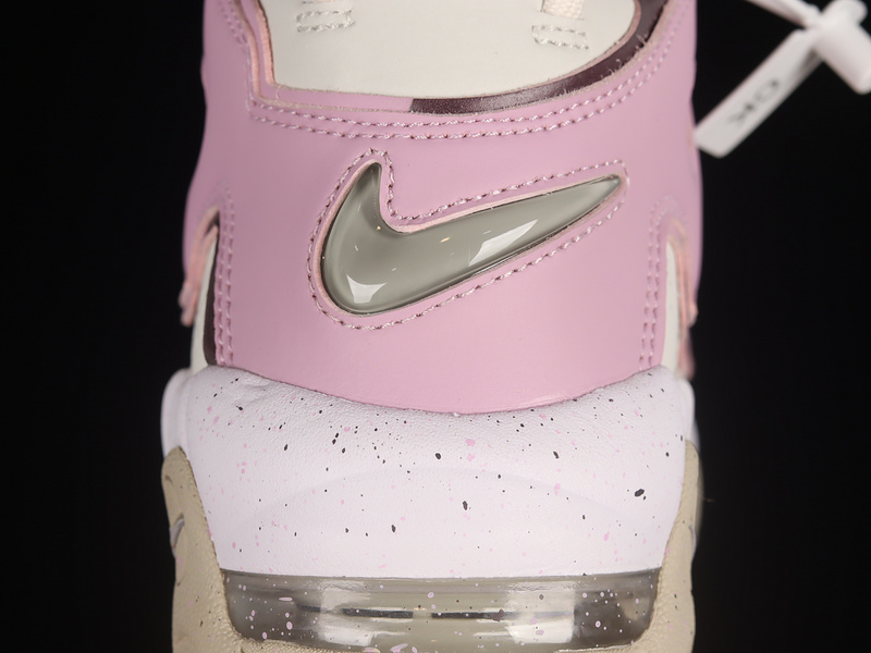 Ir More Uptempo Gs White/Pink/Light Iron Ore 5