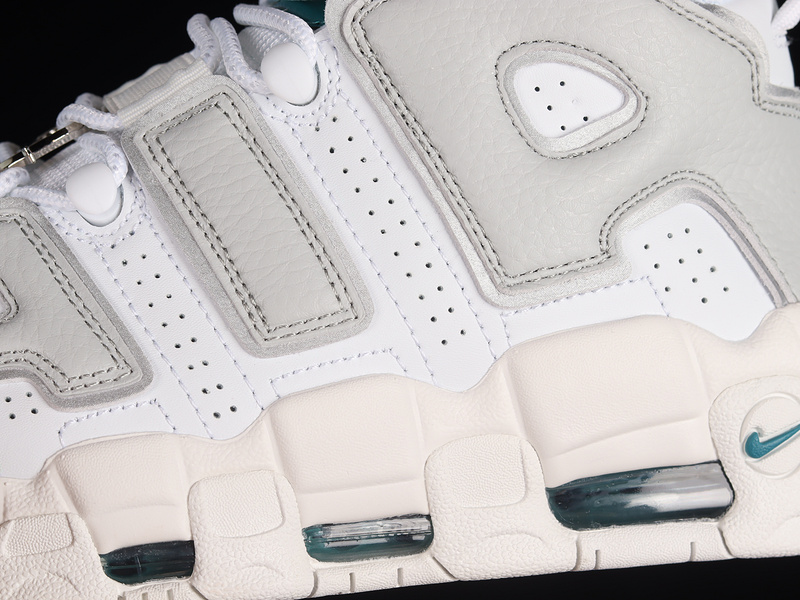 Air More Uptempo Metallic Teal Summit White/Grey Fog/Bright Spruce/Grey Fog 7