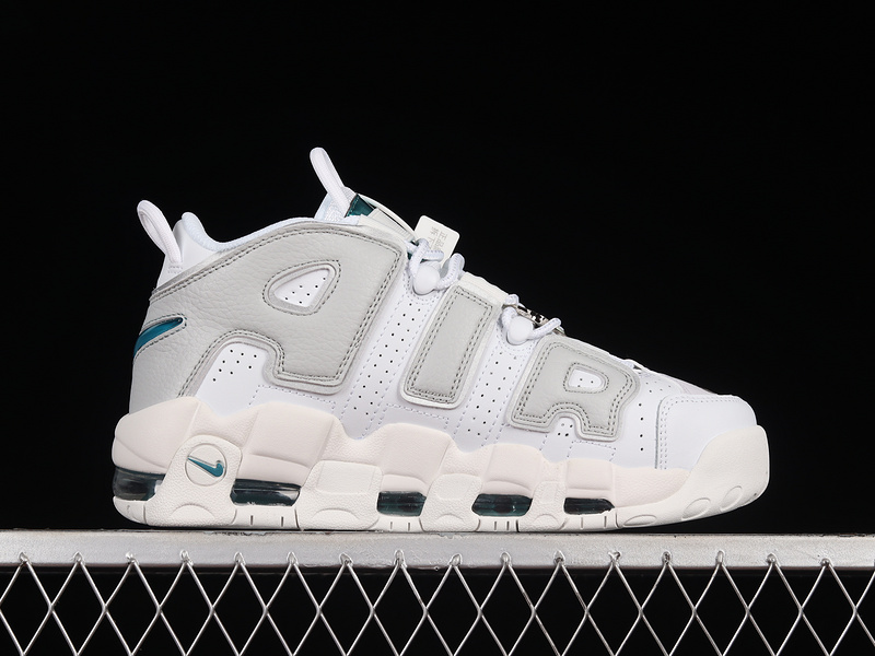 Air More Uptempo Metallic Teal Summit White/Grey Fog/Bright Spruce/Grey Fog 11