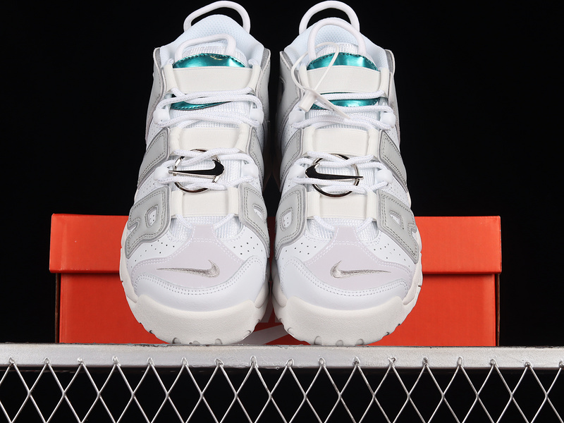 Air More Uptempo Metallic Teal Summit White/Grey Fog/Bright Spruce/Grey Fog 15