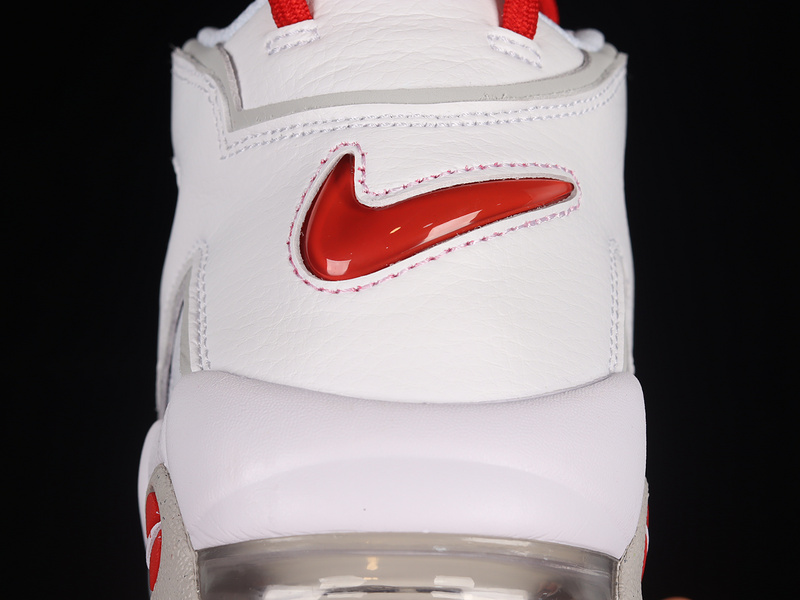 Air More Uptempo White/Grey/University Red 9