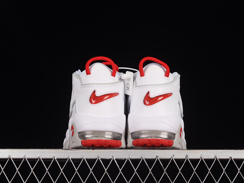 Air More Uptempo White/Grey/University Red 23