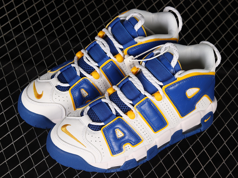 Air More Uptempo 96 Qs White/Blue/Yellow 13