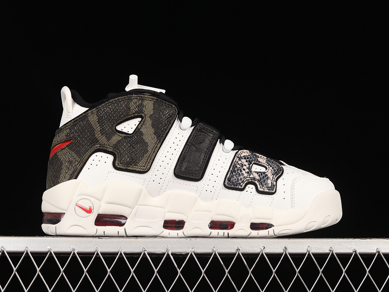 Air More Uptempo 96 Qs White/Black/Red 9