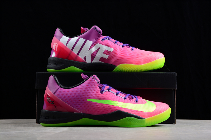 Kobe 8 System Mambacurial Pink/Green/Purple-White 31