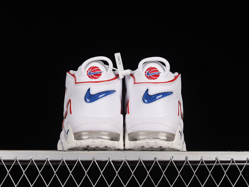 Air More Uptempo 96 Usa Hoops White/University Red/Sail/Game Royal 5