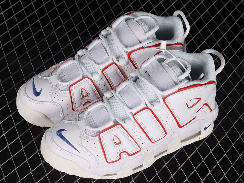 Air More Uptempo 96 Usa Hoops White/University Red/Sail/Game Royal 9