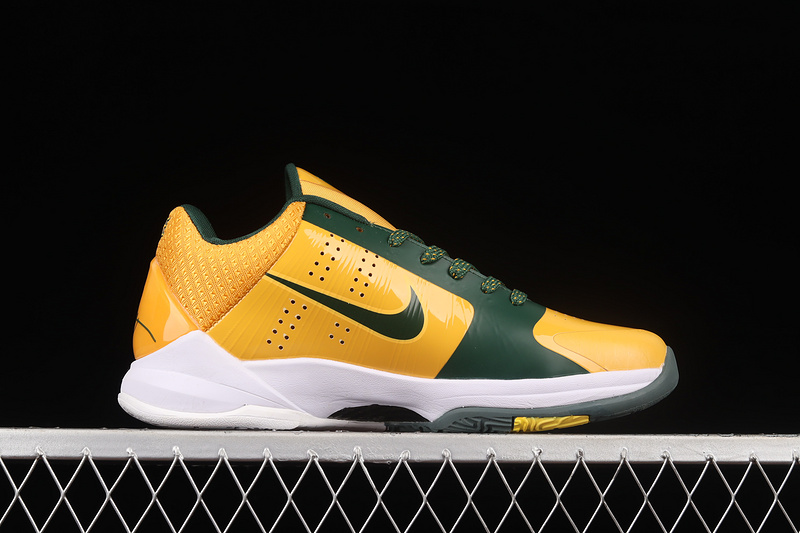 Zoom Kobe 5 Rice Away Varsity Maize/Deep Forest-White 21