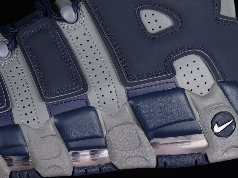 Air More Uptempo Georgetown Cool Grey/White/Midnight Navy 9