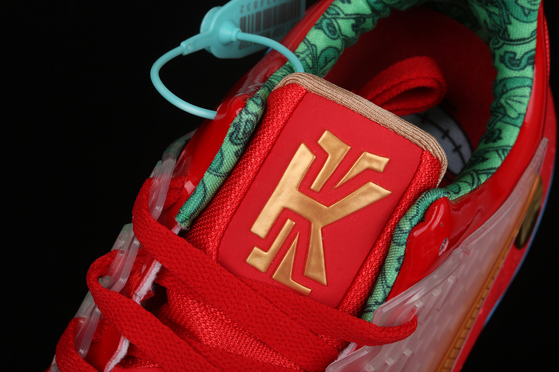 Kyrie 2 Low Ep Mr. Krabs University Red/Metallic Gold 3