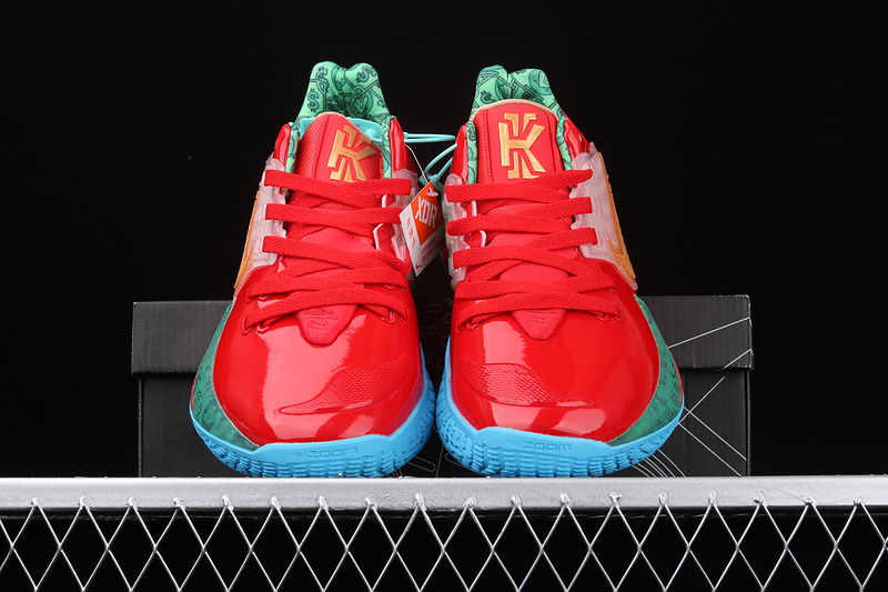 Kyrie 2 Low Ep Mr. Krabs University Red/Metallic Gold 5