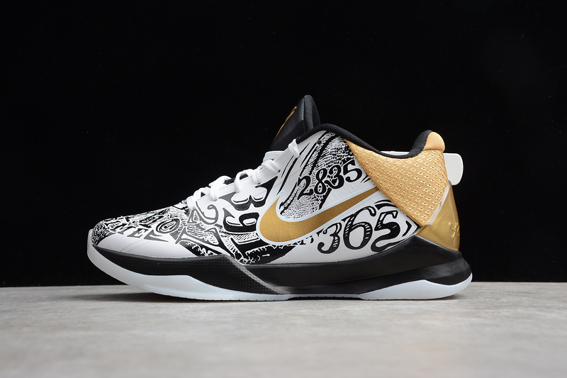 Kobe 5 Protro Black/White/Gold 29