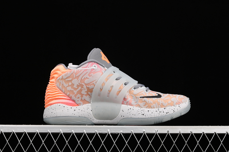 Zoom Kd 14 Basketball Shoes Light Grey/Pink/Orange 11