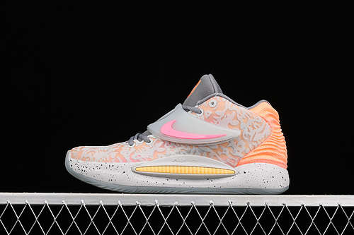 Zoom Kd 14 Basketball Shoes Light Grey/Pink/Orange 19