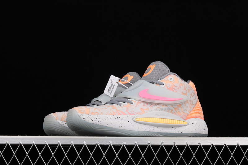 Zoom Kd 14 Basketball Shoes Light Grey/Pink/Orange 29