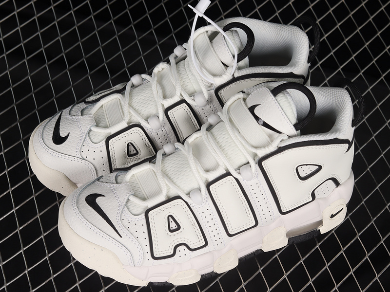 Air More Uptempo White/White/Black 15