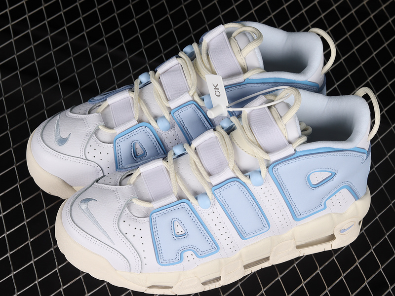 Air More Uptempo White/Ocean Bliss-Blue Chill-Coconut Milk 3