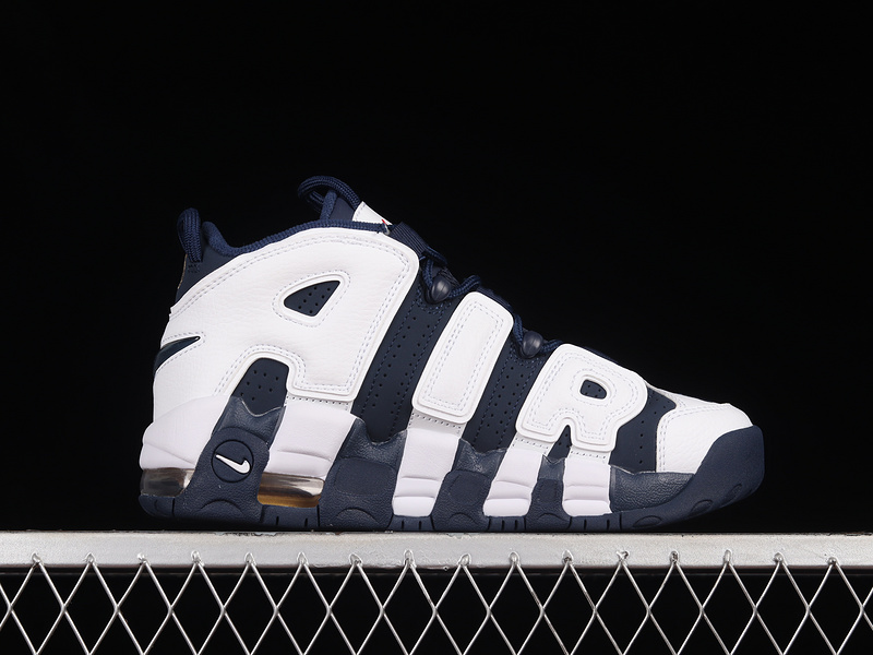 Air More Uptempo Gs Olympic 2016 White/Mid Navy-Metallic Gold 15