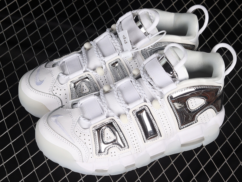 Air More Uptempo Chrome White/Chrome-Blue Tint 11