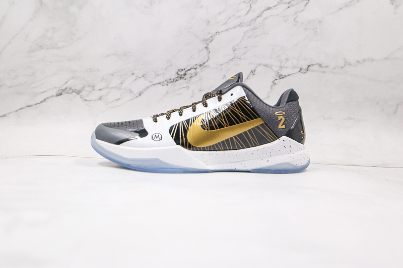 Kobe V Protro Black/White/Gold 7