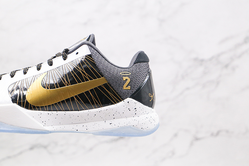 Kobe V Protro Black/White/Gold 9