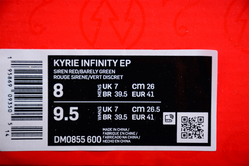 Kyrie 8 Infinity Ep Siren Red/Barely Green/Dutch Blue 13