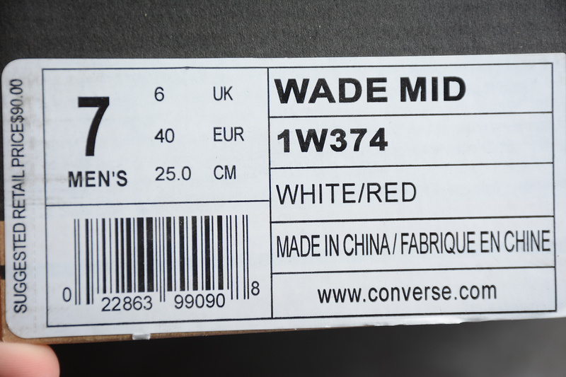 Wade Mid Shoes White/Red 17