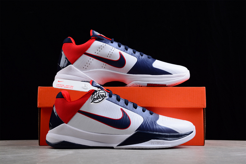 Zoom Kobe V Protro White/Obsidian/Sport Red 19