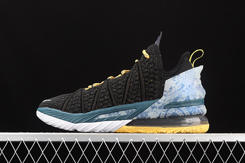 Lebron 18 Ep Reflections Black/Bleached Aqua/Topaz Gold/Dark Teal 3