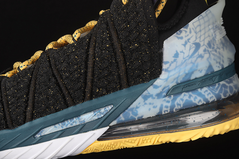 Lebron 18 Ep Reflections Black/Bleached Aqua/Topaz Gold/Dark Teal 7