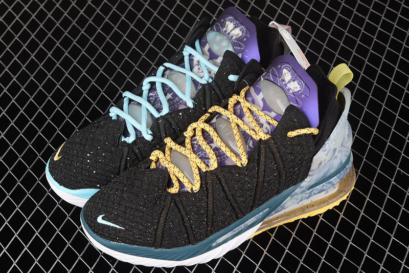 Lebron 18 Ep Reflections Black/Bleached Aqua/Topaz Gold/Dark Teal 33