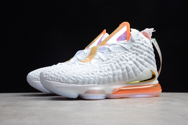 Lebron 17 James Future White/Orange/Light Grey 21