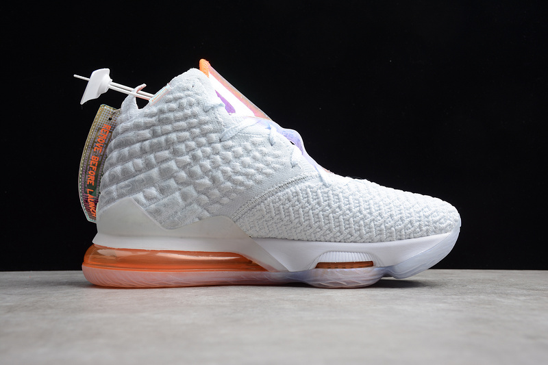 Lebron 17 James Future White/Orange/Light Grey 29