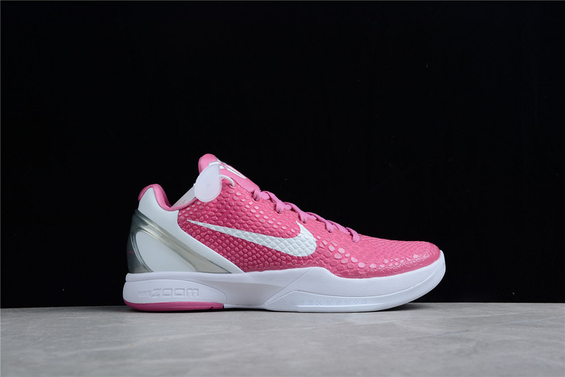 Zoom Kobe 6 Protro Think Pink Pinkfire/Metallic Silver/White 3