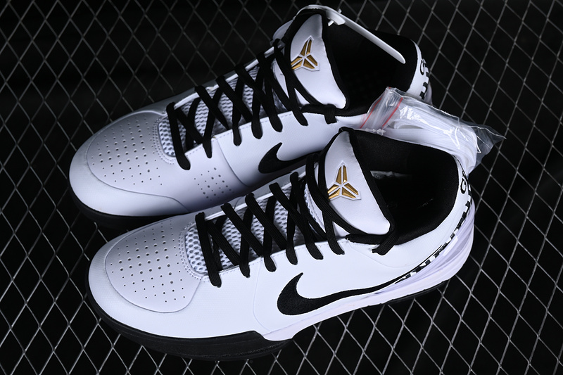 Zoom Kobe 4 Protro Mambacita White/White/Black/Metallic Gold 5