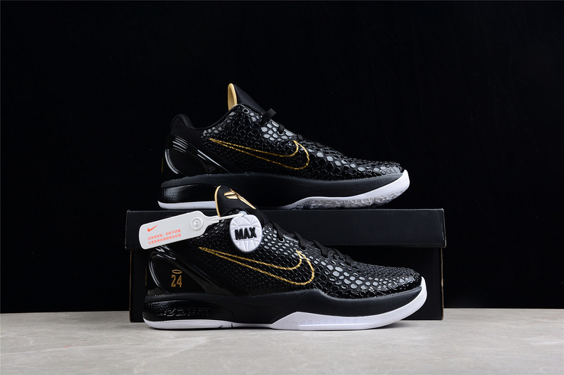 Zoom Kobe 6 Balck Del Sol Mamba Black/Metallic Gold 3